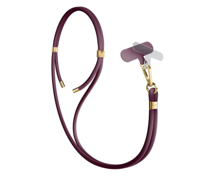 Etui do telefonów 3MK Sznurek do Etui EasyClip Elite Mulberry (gold) 5903108572576